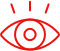 Rot dargestelltes Auge